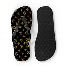 Load image into Gallery viewer, Designer-Inspired Flip Flops — Luxury Logo Beach Sandals