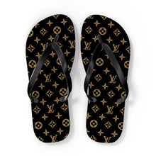 Load image into Gallery viewer, Designer-Inspired Flip Flops — Luxury Logo Beach Sandals