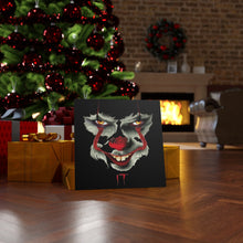 Load image into Gallery viewer, Creepy Clown Face, Canvas Wrap