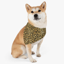 Load image into Gallery viewer, Gold Cheetah Pet Bandana Collar