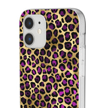 Load image into Gallery viewer, Pink and Gold Cheetah Leopard Print Flexi Phone Case