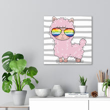 Load image into Gallery viewer, Cool Llama, Canvas Wrap