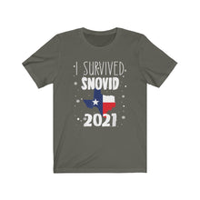 Load image into Gallery viewer, I Survived SNOVID 2021, Texas Storm, Unisex Tee
