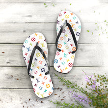 Load image into Gallery viewer, Multi-Colored LV Flip Flops