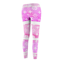 Load image into Gallery viewer, Ladie's Inspired Red Watercolor Casual Leggings