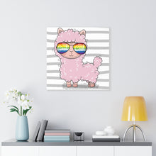 Load image into Gallery viewer, Cool Llama, Canvas Wrap