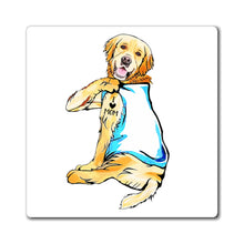 Load image into Gallery viewer, Golden Retriever I Love Mom Magnet