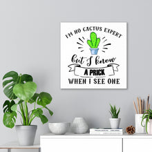 Load image into Gallery viewer, I'm No Cactus Expert, Canvas Wrap