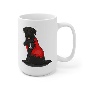 Black Lab Dog, I Love Mom Tattoo, Coffee Mug
