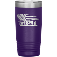 Load image into Gallery viewer, American Flag and Soldiers, 20oz Tumbler