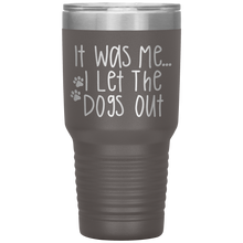 Load image into Gallery viewer, It Was Me I Let The Dogs Out, 30oz Tumbler