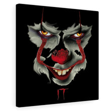 Load image into Gallery viewer, Creepy Clown Face, Canvas Wrap