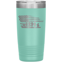 Load image into Gallery viewer, American Flag and Soldiers, 20oz Tumbler