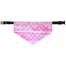 Load image into Gallery viewer, Inspired Pink Watercolor Pet Bandana Collar