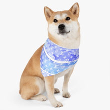 Load image into Gallery viewer, Inspired Blue Watercolor Pet Bandana Collar