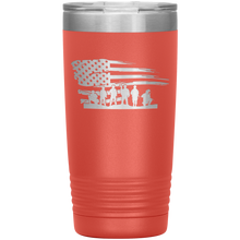 Load image into Gallery viewer, American Flag and Soldiers, 20oz Tumbler