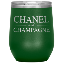 Load image into Gallery viewer, Chanel and Champagne Wine Tumbler