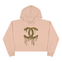 Load image into Gallery viewer, Cheetah Logo Drip Cropped Sweatshirt