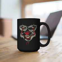 Load image into Gallery viewer, Scary Clown Horror Movie Mug, Black Coffee Mug
