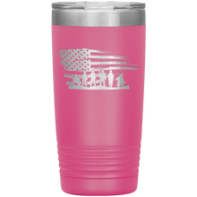 Load image into Gallery viewer, American Flag and Soldiers, 20oz Tumbler