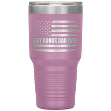 Load image into Gallery viewer, Best Bonus Dad Ever, Distressed Flag, 30oz Tumbler