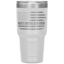 Load image into Gallery viewer, Best Bonus Dad Ever, Distressed Flag, 30oz Tumbler