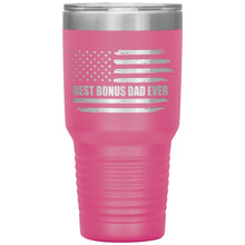 Load image into Gallery viewer, Best Bonus Dad Ever, Distressed Flag, 30oz Tumbler