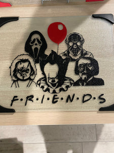 Friends Horror Glass Cutting Boards