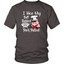 Load image into Gallery viewer, I Like My Butt Rubbed and My Pork Pulled, Men's Triblend, Unisex Tee, Unisex Tank