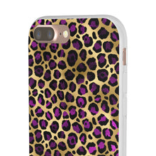 Load image into Gallery viewer, Pink and Gold Cheetah Leopard Print Flexi Phone Case