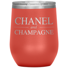 Load image into Gallery viewer, Chanel and Champagne Wine Tumbler