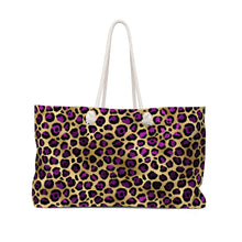Load image into Gallery viewer, Pink Cheetah Trendy Oversized Weekender or Beach Tote