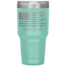 Load image into Gallery viewer, We The People American Flag with Guns, 30oz Tumbler