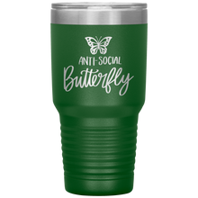 Load image into Gallery viewer, Anti-Social Butterfly, 30oz Tumbler