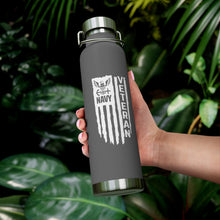 Load image into Gallery viewer, Navy Veteran, 22oz Vacuum Insulated Bottle