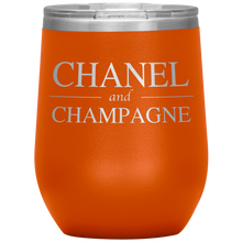 Load image into Gallery viewer, Chanel and Champagne Wine Tumbler