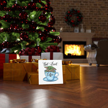 Load image into Gallery viewer, But First Coffee Green Baby, Canvas Wrap