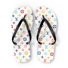 Load image into Gallery viewer, Multi-Colored LV Flip Flops