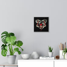 Load image into Gallery viewer, Creepy Clown Face, Canvas Wrap