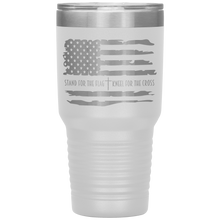Load image into Gallery viewer, Stand for the Flag Kneel for the Cross, 30oz Tumbler