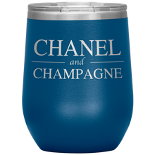 Load image into Gallery viewer, Chanel and Champagne Wine Tumbler