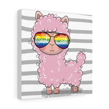 Load image into Gallery viewer, Cool Llama, Canvas Wrap