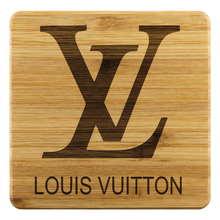 Load image into Gallery viewer, LV Logo Bamboo Coasters