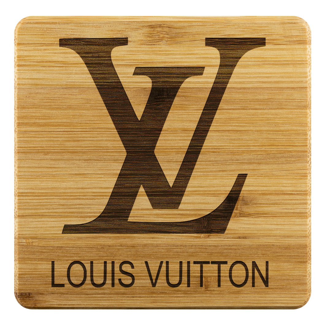 LV Logo Bamboo Coasters