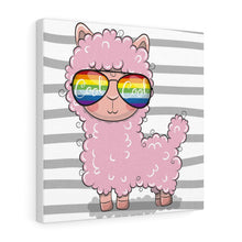 Load image into Gallery viewer, Cool Llama, Canvas Wrap