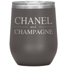 Load image into Gallery viewer, Chanel and Champagne Wine Tumbler