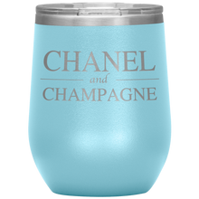 Load image into Gallery viewer, Chanel and Champagne Wine Tumbler