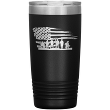 Load image into Gallery viewer, American Flag and Soldiers, 20oz Tumbler