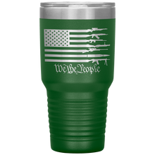 Load image into Gallery viewer, We The People American Flag with Guns, 30oz Tumbler