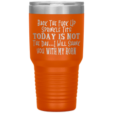 Load image into Gallery viewer, Back the Fuck Up Sprinkle Tits, 30oz Tumbler